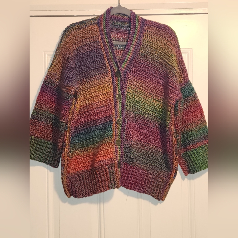 Colorful Knit Women's Cardigan